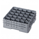 CAMBRO 25S534-151 - Cesta de lavado 25 comp. 2 alturas - 8,7 cm Ø máx. - alt. máx. 14,9 cm - 50 x 50 x 18,4 cm - Gris claro