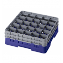 CAMBRO 25S534-186 - Cesta de lavado 25 comp. 2 alturas - 8,7 cm Ø máx. - alt. máx. 14,9 cm - 50 x 50 x 18,4 cm - Azul marino