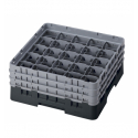 CAMBRO 25S638-110 - Cesta de lavado 25 comp. 3 alturas - 8,7 cm Ø máx. - alt. máx. 17,6 cm - 50 x 50 x 22,5 cm - Negro