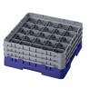 CAMBRO 25S638-186 - Washing basket 25 comp. 3 heights - 8,7 cm Ø max. - height. max. 17.6 cm - 50 x 50 x 22.5 cm - Navy blue