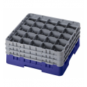 CAMBRO 25S738-186 - Cesta de lavado 25 comp. 3 alturas - 8,7 cm Ø máx. - alt. máx. 20 cm - 50 x 50 x 22,5 cm - Azul marino