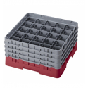 CAMBRO 25S800-416 - Cesta de lavado 25 comp. 4 alturas - 8,7 cm Ø máx. - alt. máx. 21,7 cm - 50 x 50 x 26,7 cm - Arándano