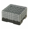 CAMBRO 25S800-110 - Cesta de lavado 25 comp. 4 alturas - 8,7 cm Ø máx. - alt. máx. 21,7 cm - 50 x 50 x 26,7 cm - Negro