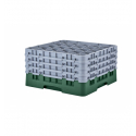 CAMBRO 25S900-119 - Cesta de lavado 25 comp. 4 alturas- 8,7 cm Ø máx. - alt. máx. 24,1 cm - 50 x 50 x 26,7 cm - Verde sherwood