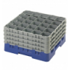 CAMBRO 25S900-186 - Cesta de lavado 25 comp. 4 alturas- 8,7 cm Ø máx. - alt. máx. 24,1 cm - 50 x 50 x 26,7 cm - Azul marino