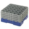 CAMBRO 25S900-186 - Panier de lavage 25 comp. 4 hauteurs- 8,7 cm Ø max. - alt. max. 24,1 cm - 50 x 50 x 26,7 cm - Bleu marine