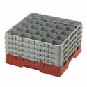 CAMBRO 25S900-416 - Cesta de lavado 25 comp. 4 alturas- 8,7 cm Ø máx. - alt. máx. 24,1 cm - 50 x 50 x 26,7 cm - Arándano