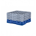 CAMBRO 25S900-168 - Cesta de lavado 25 comp. 4 alturas- 8,7 cm Ø máx. - alt. máx. 24,1 cm - 50 x 50 x 26,7 cm - Azul