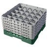 CAMBRO 25S958-119 - Washing basket 25 comp. 5 heights - 8,7 cm Ø max. - height. max. 25.8 cm - 50 x 50 x 30.8 cm - Sherwood Gree