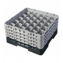 CAMBRO 30S800-110 - Cesta de lavado 30 comp. 4 alturas - 7,84 cm Ø máx. - alt. máx. 21,7 cm - 50 x 50 x 26,7 cm - Negro