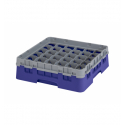 CAMBRO 36S318-186 - Cesta de lavado 36 comp. 1 altura - 7,2 cm Ø máx. - alt. máx. 9,4 cm - 50 x 50 x 14,3 cm - Azul marino