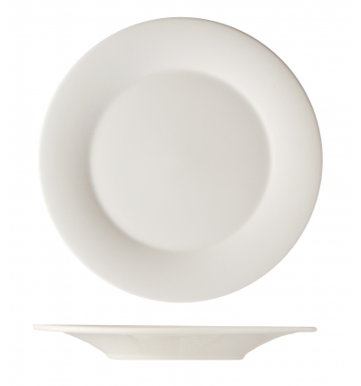 Porcelain plain White Glubel 28 cm. B'Ghest 01170000 (6 units)