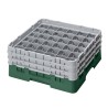 CAMBRO 36S638-119 - Washing basket 36 comp. 3 heights - 7,2 cm Ø max. - height. max. 17.6 cm - 50 x 50 x 22.5 cm - Sherwood Gree