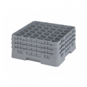 CAMBRO 36S738-151 - Cesta de lavado 36 comp. 3 alturas - 7,2 cm Ø máx. - alt. máx. 20 cm - 50 x 50 x 22,5 cm - Gris claro