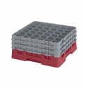 CAMBRO 36S738-416 - Cesta de lavado 36 comp. 3 alturas - 7,2 cm Ø máx. - alt. máx. 20 cm - 50 x 50 x 22,5 cm - Arándano