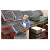 CAMBRO 36S800-168 - Cesta de lavado 36 comp. 4 alturas - 7,2 cm Ø máx. - alt. máx. 21,7 cm - 50 x 50 x 26,7 cm - Azul