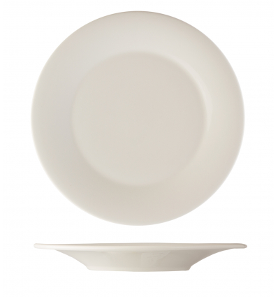 Plato postre porcelana Blanco Glubel 23 cm. B'GHEST 01170001 (6 unidades)