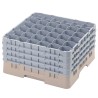 CAMBRO 36S900-184 - Washing basket 36 comp. 4 heights - 7,2 cm Ø max. - height. max. 24.1 cm - 50 x 50 x 26.7 cm - Beige