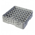 CAMBRO 49S318-151 - Cesta de lavado 49 comp. 1 altura - 6 cm Ø máx. - alt. máx. 9,4 cm - 50 x 50 x 14,3 cm - Gris claro