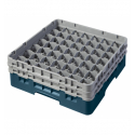 CAMBRO 49S434-414 - Cesta de lavado 49 comp. 2 alturas - 6 cm Ø máx. - alt. máx. 13,5 cm - 50 x 50 x 18,4 cm - Cerceta