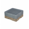 CAMBRO 49S638-184 - Cesta de lavado 49 comp. 3 alturas - 6 cm Ø máx. - alt. máx. 17,6 cm - 50 x 50 x 22,5 cm - Beige