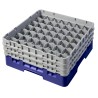 CAMBRO 49S638-186 - Panier de lavage 49 comp. 3 hauteurs - 6 cm Ø max. - alt. max. 17,6 cm - 50 x 50 x 22,5 cm - Bleu marine