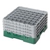 CAMBRO 49S800-119 - Washing basket 49 comp. 4 heights - 6 cm Ø max. - height. max. 21.7 cm - 50 x 50 x 26.7 cm - Sherwood Green