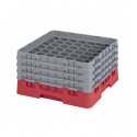 CAMBRO 49S800-163 - Cesta de lavado 49 comp. 4 alturas - 6 cm Ø máx. - alt. máx. 21,7 cm - 50 x 50 x 26,7 cm - Rojo