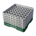 CAMBRO 49S958-119 - Cesta de lavado 49 comp. 5 alturas - 6 cm Ø máx. - alt. máx. 25,8 cm - 50 x 50 x 30,8 cm - Verde sherwood