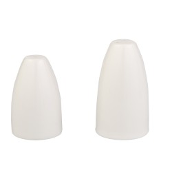 Salero 3 agujeros porcelana Blanco Glubel. B'GHEST 01170024 (12 unidades)