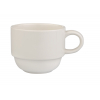 Taza cafe leche apilable porcelana Blanco Glubel 14 cl. B'GHEST 01170007 (6 unidades)