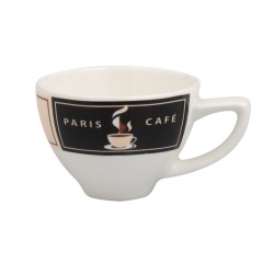 Taza cappuccino conica porcelana Blanco decoración New York Glubel 14 cl. B'GHEST 01170147 (6 unidades)