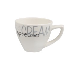 Taza moka cónica porcelana Blanco decoración Collection Glubel 10 cl. B'GHEST 01170026 (6 unidades)