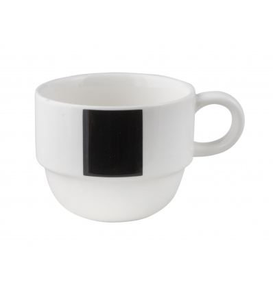 Coffee Moka Porcelain Coffee With Black Vertical Raya Glubel 10 Cl. B'Ghest 01170063 (6 units)