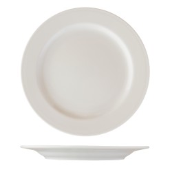 Plato llano porcelana Blanco Imperial Ø25 cm. B'GHEST 01210001 (6 unidades)