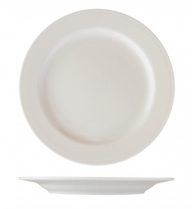 Plato llano porcelana Blanco Imperial Ø25 cm. B'GHEST 01210001 (6 unidades)