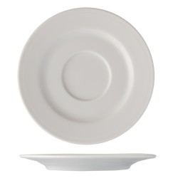 Platillo para taza de consomé y té porcelana Blanco Imperial 16 cm. B'GHEST 01210006 (6 unidades)