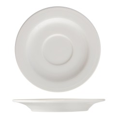 Platillo para taza de café y café moka porcelana Blanco Imperial 13,5 cm. B'GHEST 01210009 (6 unidades)