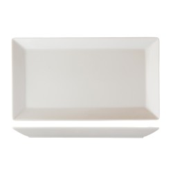 Fuente rectangular porcelana Blanco Square 23.5x11.5 cm. B'GHEST 01210024 (6 unidades)