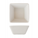 Square Bol Porcelain White Square 8x8 cm. B'Ghest 01210025 (6 units)