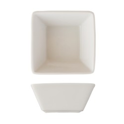 Bol hondo cuadrado porcelana Blanco Square 16x16 cm. B'GHEST 01210026 (6 unidades)