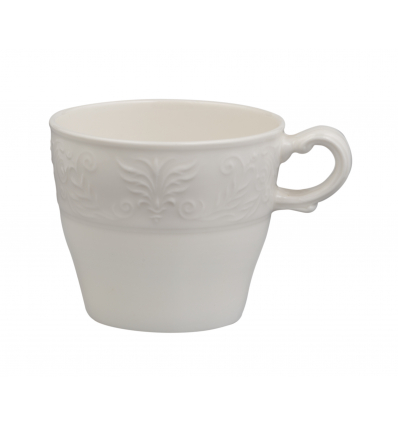 Tasse de café en porcelaine blanche avec gravure karla 14cl. B'ghest 01170107 (6 unités)