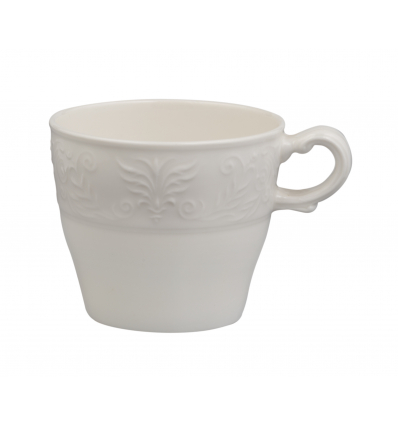 Taza de café porcelana Blanco con grabado Karla 14cl. B'GHEST 01170107 (6 unidades)