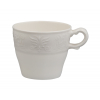 Taza de café porcelana Blanco con grabado Karla 14cl. B'GHEST 01170107 (6 unidades)
