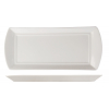 Bandeja rectangular porcelana Blanco 39x17 cm Atlantic. ROSENHAUS 01010000 (6 unidades)