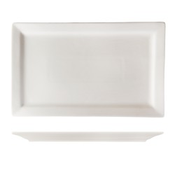 Fuente rectangular llana porcelana Blanco Atlantic 45x28 cm. ROSENHAUS 01010260 (6 unidades)