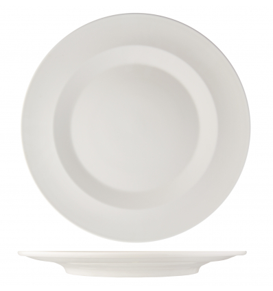 Porcelaine ronde simple Atlantique blanc 42 cm. Rosenhaus 01010263 (6 unités)
