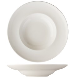 Plato hondo porcelana Blanco Atlantic Degustación 18 cm. ROSENHAUS 01010289 (6 unidades)