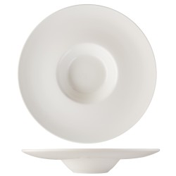 Plato hondo ala ancha porcelana Blanco Atlantic Ala Grande 23 cm. ROSENHAUS 01010296 (6 unidades)
