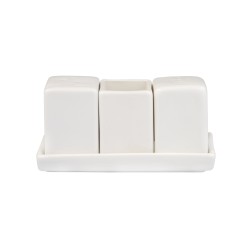 Pimentero porcelana blanco Atlantic | Hostelería | 4x4x5 cm